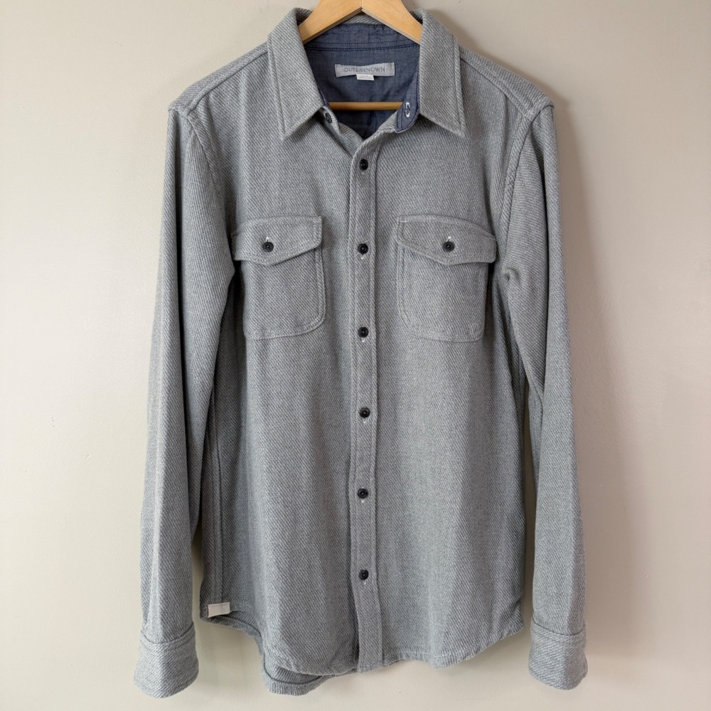 Outerknown Blanket Shirt Medium Twill Cozy Surf Luxury Minimalist Staple Relaxed